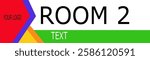 Blank rectangular name plate - stock vector
