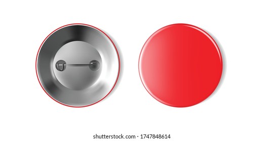 roter Blanko einzeln auf weißem Hintergrund, Vektorgrafik