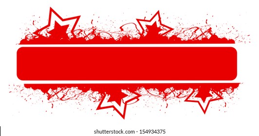 blank red banner vector