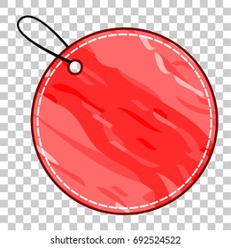 Blank Red Circle Tag, at Transparent Effect Background
