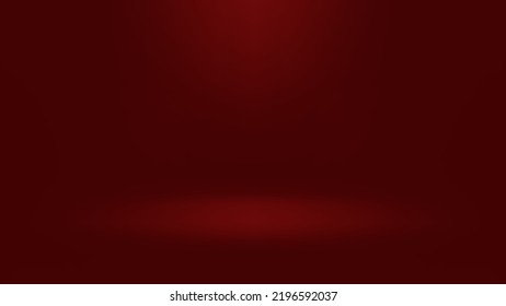 blank red product display background with lighting studio room effect