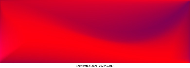 Blank Red Wavy Gradient Mesh. Bright Rose Vivid Wavy Gradient Mesh. Neon Bright Smooth Surface Backdrop. Vibrant Dark Blank Blurred Texture Illustration. Red Blood Color Trendy Background.