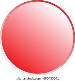 Blank red web buttons for website or app