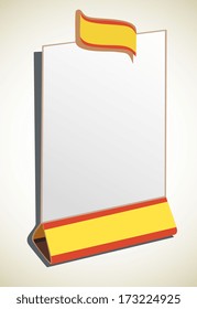 blank restaurant menu