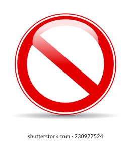 Blank restricted sign
