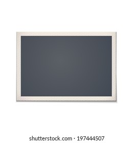 Blank retro photo frame. Vintage. Vector illustration