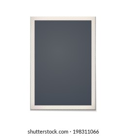 Blank retro photo frame. Vintage. Vector illustration