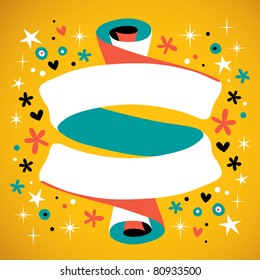blank ribbon banner