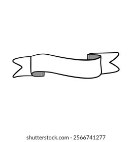 Blank Ribbon Banner for Design Projects