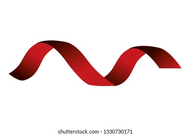 blank ribbon banner isolated