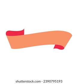 Ilustración de vectores de pancarta de cinta en blanco