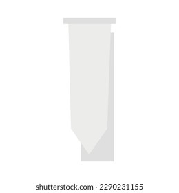 Blank ribbon on white background