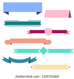 Blank ribbons collection