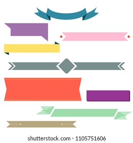 Blank ribbons collection
