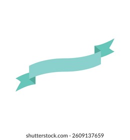 Blank Ribbons in Flat Style Vector Template