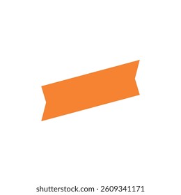 Blank Ribbons in Flat Style Vector Template. Stickers for New Arrival shop product tags, new labels or sale posters and banners vector