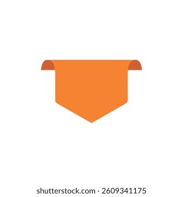 Blank Ribbons in Flat Style Vector Template. Stickers for New Arrival shop product tags, new labels or sale posters and banners vector