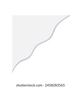 Blank Ripped Paper Corner Border Design