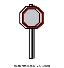 Blank road sign