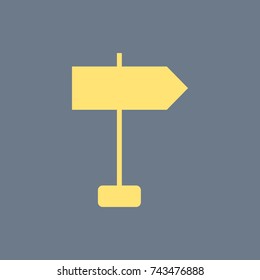 Blank road sign