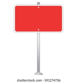 Blank Road Sign Board vector
