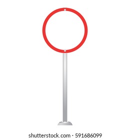 Blank Road Sign Board vector

