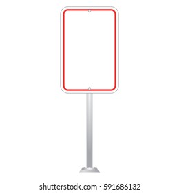 Blank Road Sign Board vector
