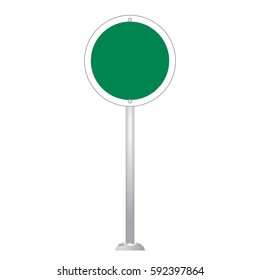 Blank Road Sign Board vector
