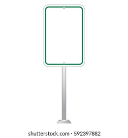 Blank Road Sign Board vector
