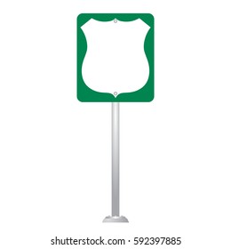 Blank Road Sign Board vector
