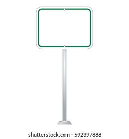 Blank Road Sign Board vector
