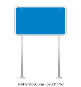 Blank Road Sign Board vector
