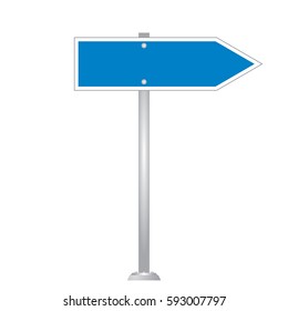 Blank Road Sign Board vector
