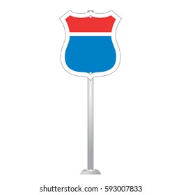 Blank Road Sign Board vector
