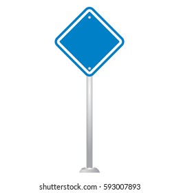 Blank Road Sign Board vector
