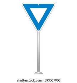 Blank Road Sign Board vector
