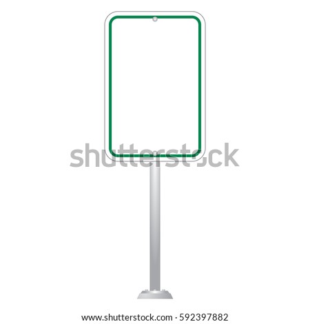 Blank Road Sign Board vector
