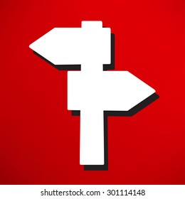 blank road sign icon