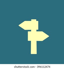 blank road sign icon