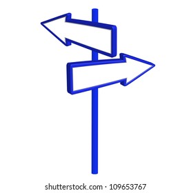 blank road sign isolated over white background. vector
