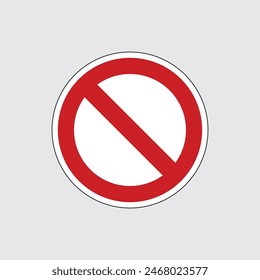 Blank Road Sign Vector Illustration