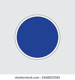 Blank Road Sign Vector Illustration