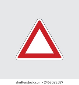 Blank Road Sign Vector Illustration