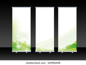 blank roll up banner display