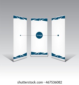 Blank Roll Up Banner Template with  Elements