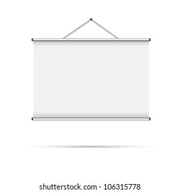 Blank roll-up poster