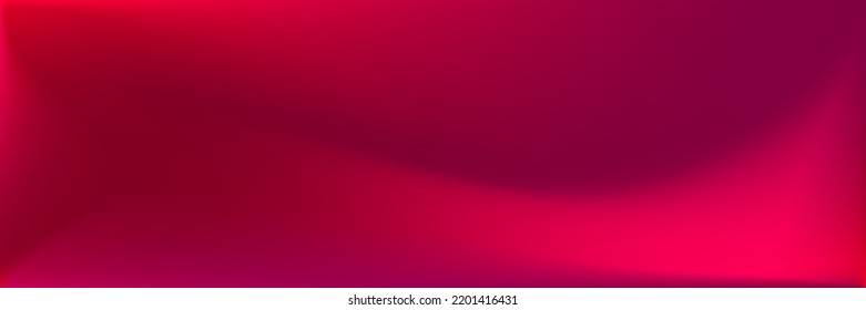 Blank Rose Wavy Gradient Mesh. Neon Vivid Rose Wavy Gradient Mesh. Red Blank Dark Blurred Texture Illustration. Vibrant Blood Color Original Background. Bright Blood Smooth Surface Backdrop.