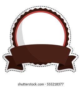 blank round emblem icon image vector illustration design 