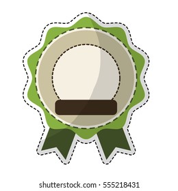 blank round emblem icon image vector illustration design 
