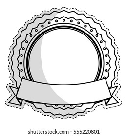 blank round emblem icon image vector illustration design 